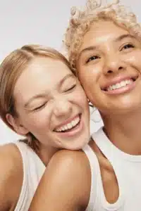 girls smiling white teeth nice smile clean dental hygiene